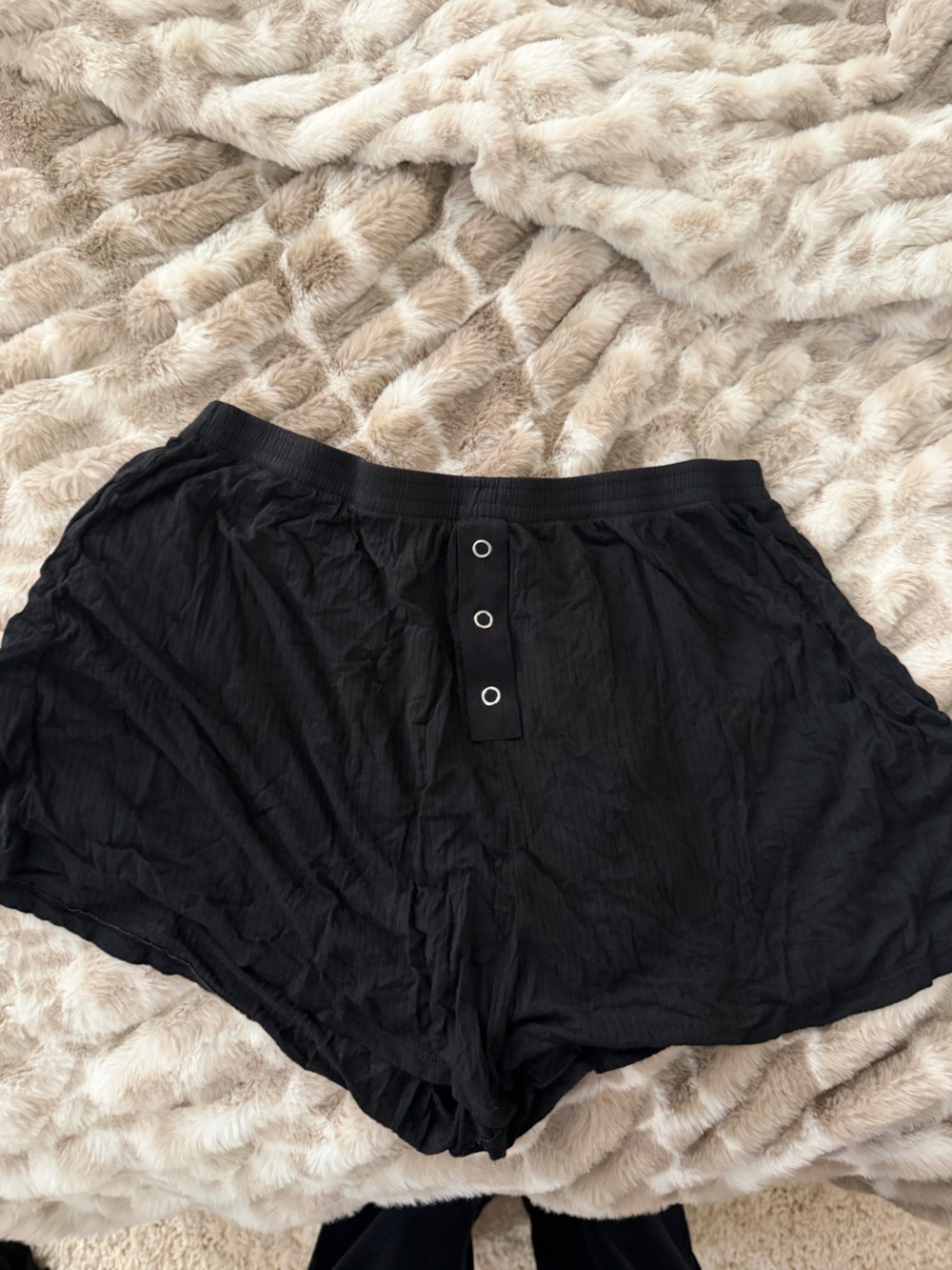 Negative Underwear Black Women's Boxer-Style Sleep Shorts